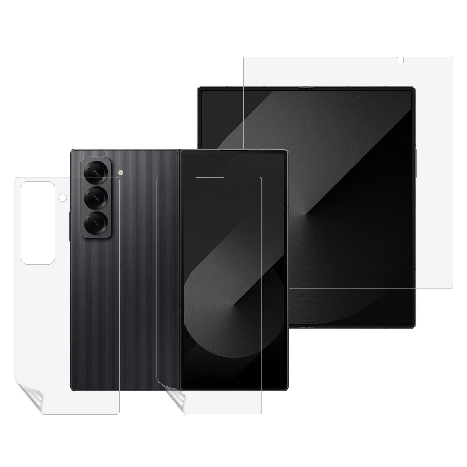 

For Samsung Galaxy Z Fold 6 SE Screen Protector Set,Front + Back Full Cover TPU+PET Hydrogel Film