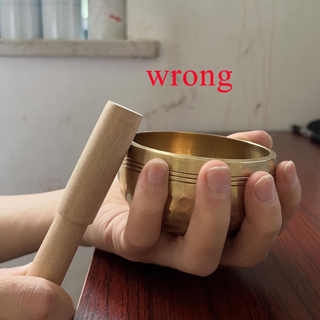 Sanskrit Bowl Yoga Meditation Nepal Handmade Tibet Buddha Handmade Chanting Bowl Brass Chime Music Therapy Tibetan Singing Bowl