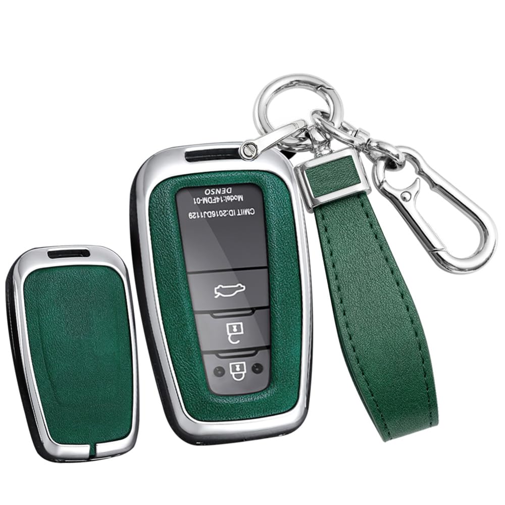 

[TECART] Эксклюзивный чехол для ключа Toyota, держатель для ключей, совместимый с TOYOTA Corolla Cross, Corolla Sport Crown, Camry, Toyota 86, New RAV4 и т. д.. см