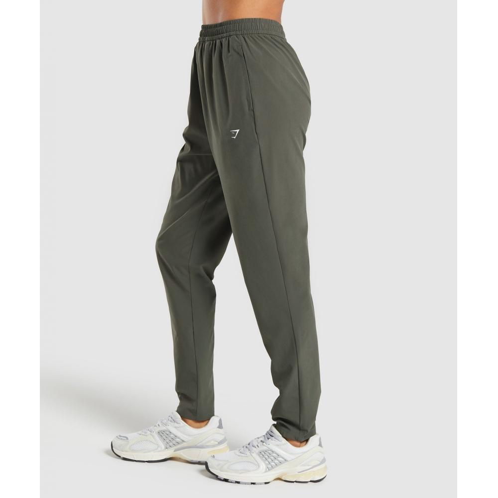 Gymshark Každodenní tkané kalhoty Strength Green B8a6t Ecjh