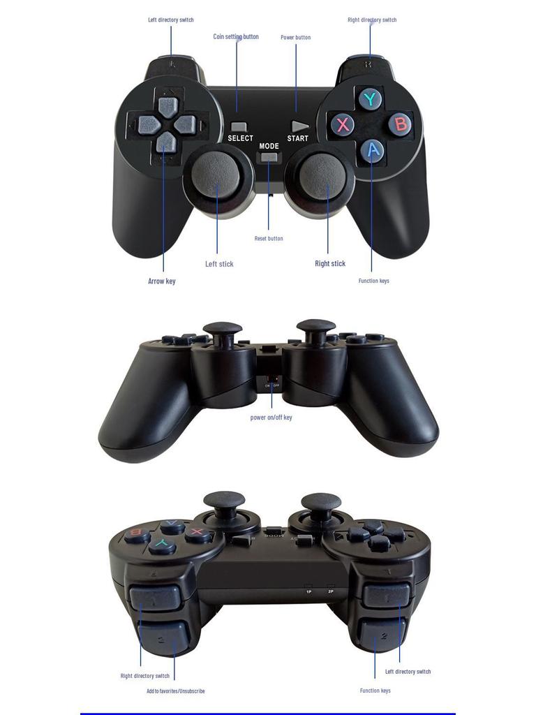 M8 Retro Dual Arcade Console: Wireless HD TV Classic Game Box