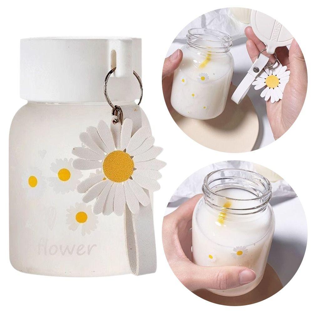

1 шт. Склянка з квіткою ромашки, Пляшки для пиття, Дорожня склянка, Портативна пляшка для води