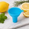 Entonnoir en Silicone pour Cuisine, Large Ouverture Petit Bec pour Huile Poudre de Lait Grains, Entonnoir Pliable de Qualité Alimentaire pour Liquides Marchandises Sèches