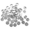 100 Pieces Aluminium Tea Light Empty Case Containers for Tealight Candles Making 1#