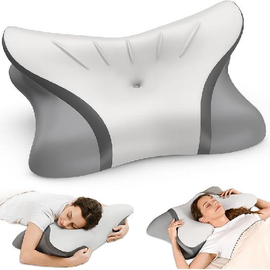Cervical Neck Pillow - Cooling Pillow for Neck Pain Relief, Ergonomic Side Sleeper Pillow for Sleeping, Contour Memory Foam Pillows for Neck Support,