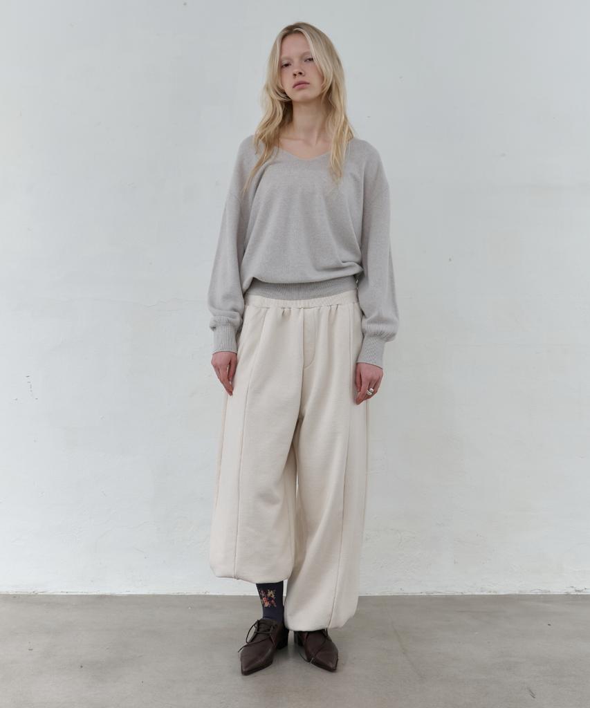 Seolan Boucle Jogger Pants_Beige