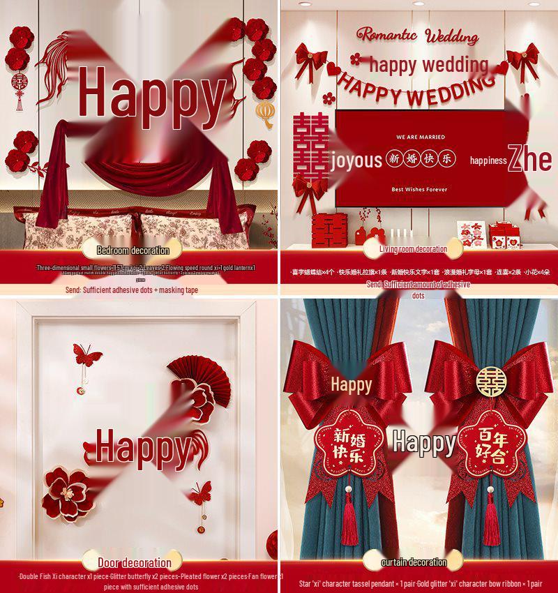 Komplett Bröllopsrumsinredningsset för Sovrum & Nytt Hus