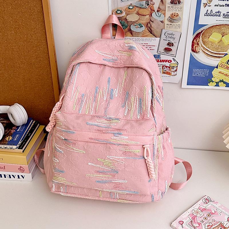 New Fashionable and Casual Commuting Schoolbag  Student Backpack  Large Capacity Schoolbag for Women