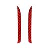 For Volkswagen Tiguan Red Carbon Fiber Front Door Panel Cover Trim Strip