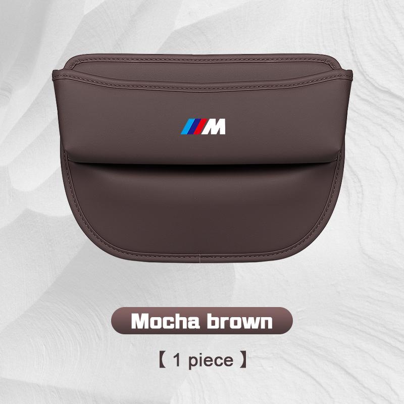 For BMW M M3 M5 M6 E36 E39 E46 E60 E90 E91 F48 F25 F07 F10 X1 X3 X5 X6 PU Leather Car Seat Gap Organizer Storage Box Accessories cyfp80