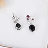 New & Eye Catching Natural Garnet Gemstone Ring Earrings Pendant Necklace set women Elegant jewelry Engagement anniversary gift