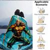 1 manta de franela suave, cálida y acogedora de Aquaman con tridente para sofá, cama, oficina y viajes, versátil, regalo para todas las estaciones, regalo de Navidad
