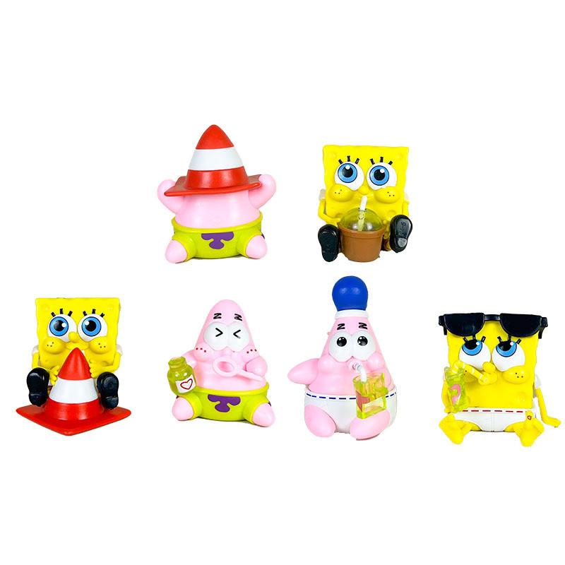 Squarepants And Spongebob Patrick Star Anime Model Ornament For Kids Gift