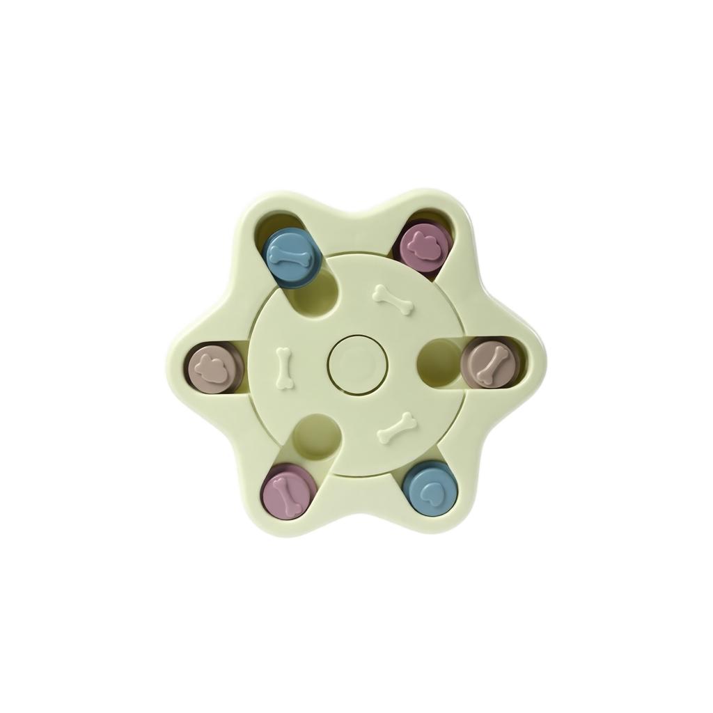 Dog Puzzle Feeder Slow Feeder Bowl for Training, Hexagonal Interactive Pet Bowl, Pet Supplies