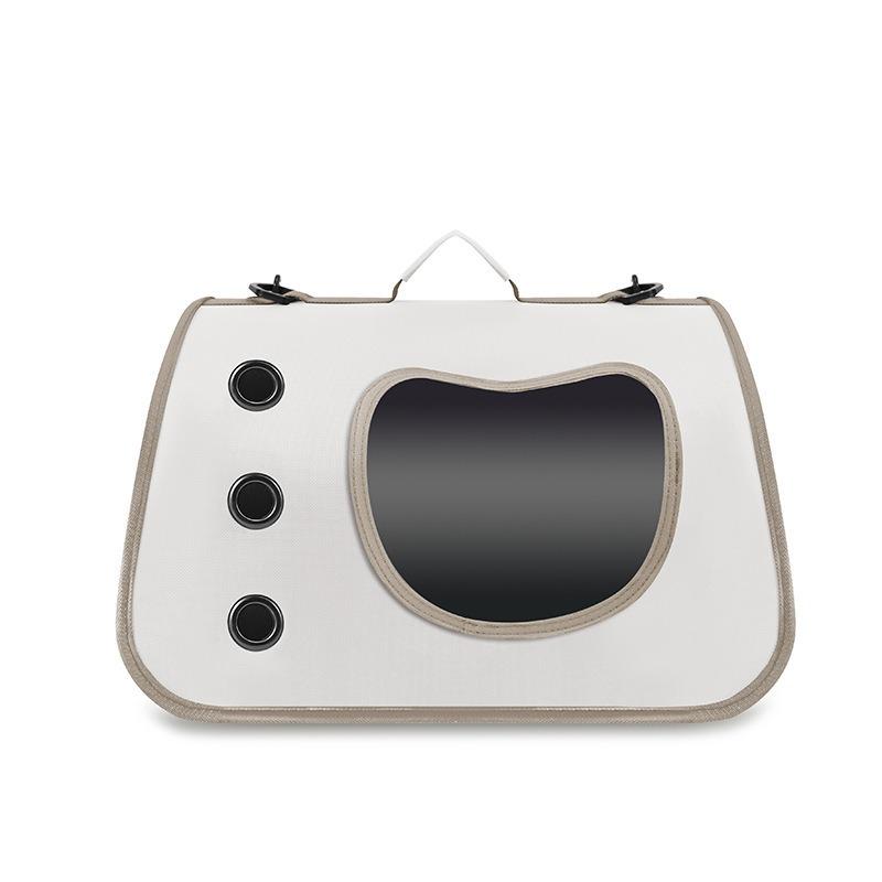 

Portable Simple Cat Bag Pet Supplies Folding New Cat Breathable Pet Bag Portable Dog Shoulder Bag 1Pcs белый