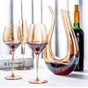 Kristall Bernstein Rotweinglas Karaffe Ultra-dünn Burgund Bordeaux Kelch Großer Bauch Verkostungstasse Bar Zuhause Hochzeitsparty Trinkgeschirr