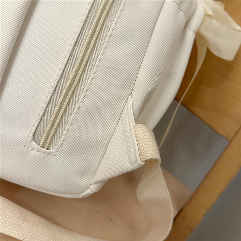 Zaino con Ricamo a Fiocco Pizzo di Nylon Borsa Scolastica per Studenti