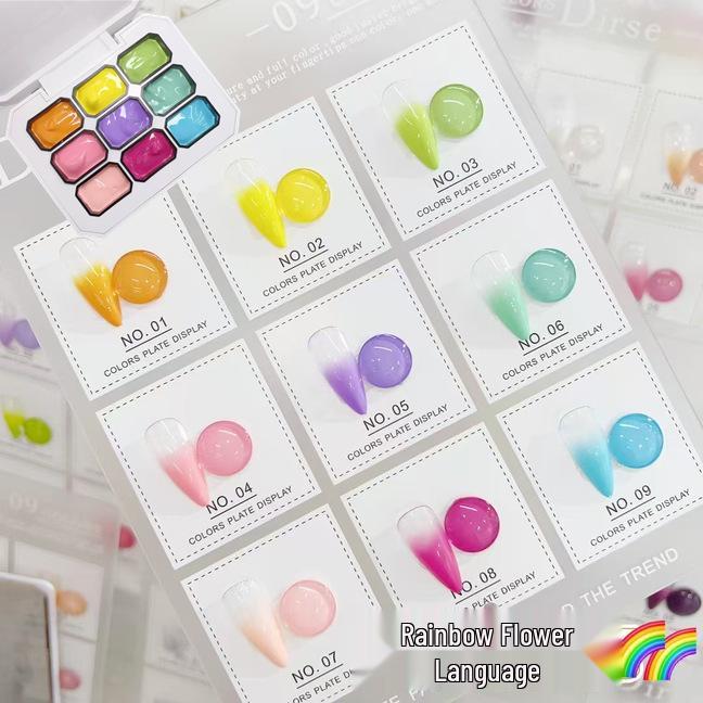 Pat-Pat Gel: New Wash-Free Gradient Nail Gel, 9 Whitening Colors