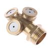 Hicello Brass Fountain Nozzle Sprinkler Heads for and Other Water Spray Irrigation Systems 8-Piece 1/2" Heads, Multi-Direction Gardening, Lawns,