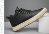 Men's Autumn Invisible Height-Boost 8cm Breathable Cowhide 6-Hole Mid-Top Shoes, British Style Sports Casual Board Sneakers