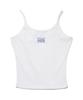 YOUHEE Label Detailed Sleeveless_White