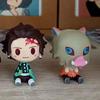4pcs/set Demon Slayer Kimetsu No Yaiba Kamado Tanjirou Nezuko Agatsuma Zenitsu Action Figure Anime Model Statue Toys Gifts Poseable Articulated Scale