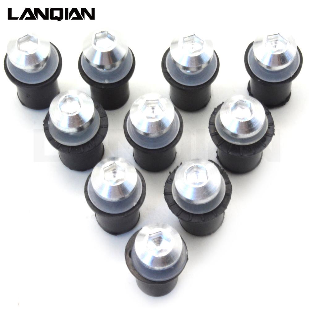 10PCS Fairing Wind Screen Screw Bolt Kit Windshield Mounting Nut bolt For Honda CBR600RR CBR1000RR CBR250RR CBR 600 1000 250 RR