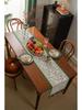 American Retro Ethnic Jacquard Table Runner with Tassels - Polyester