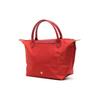 Longchamp Le Pliage Logo Embroidered Top Zip Tote Bag Small Women Handbags Tomato-Red 1621919P83
