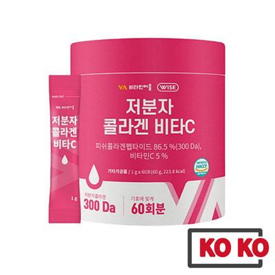 [Vitamin Village] Low Molecular Fish Collagen Peptide Vitamin C (30,60 Sticks) / 300Da