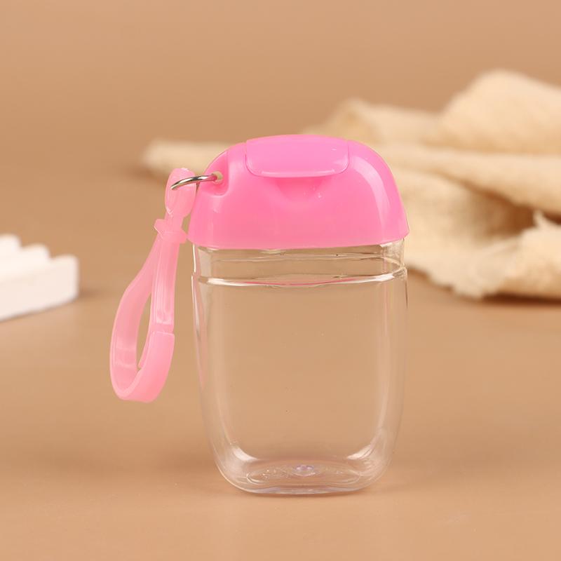 30 ml Tragbare Nachfüllbare Flaschen mit Haken Handdesinfektionsmittel Alkohol Kosmetikbehälter Outdoor Mini Seifenspender Behälter