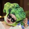 [DOKiDOKi] Broccoli Hat Cosplay [Cute] Transformation Headwear Kigurumi Fluffy Cute Halloween Vegetable Greengrocer Muscle Body Building Diet