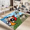 Powerpuff Girls Action Carpet For Playroom Bedroom Living Room Sofa Home Decorkids Game Area Rug Nonslip Floor Mat