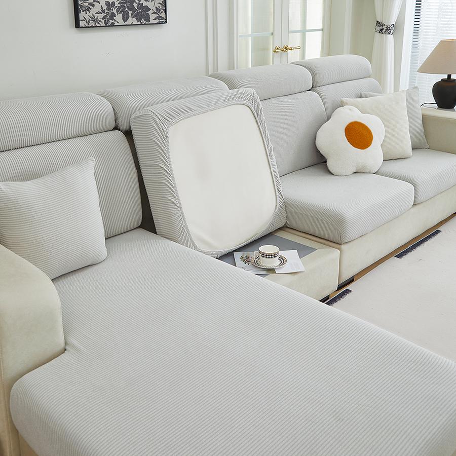 Four-season universal new solid color sofa hats jacquard all-inclusive sofa cushion covers non-slip breathable sofa hats wholesa