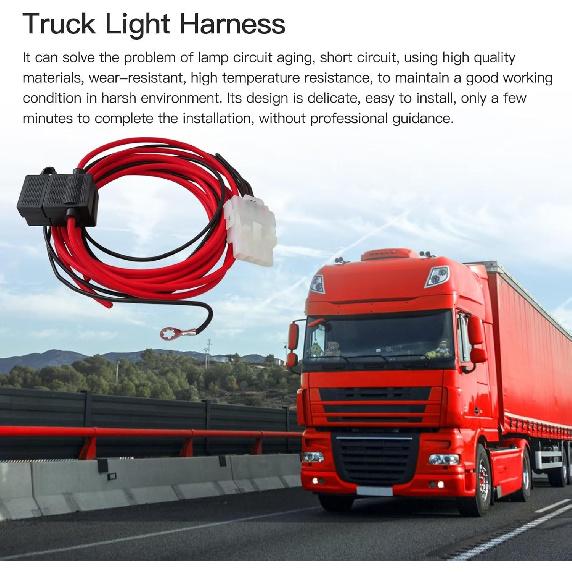 Truck Cap Wiring Harness for Third Brake Light and 12 Volt Dome Light C90-907