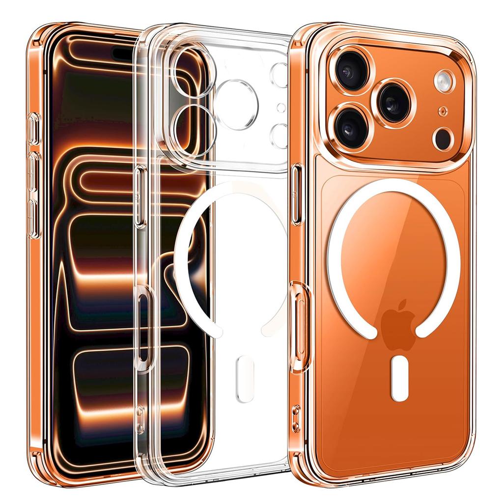 Shockproof Wireless Charging Strong Magnetic Case For iPhone 17 Pro Max Air iPhone17Pro Max Air 5G Clear Back Cover Phone Case