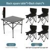 Lilang Outdoor Portable Folding Table & 4 Chairs Set