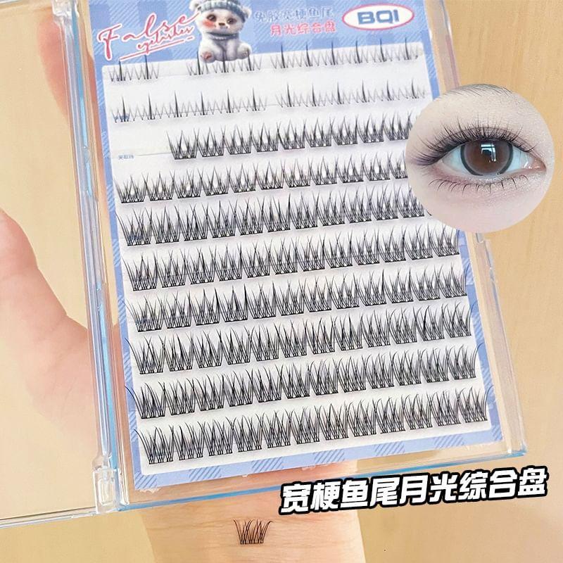 LuxeFlutter - Glue-free Natural Multipack False Eyelashes Cluster
