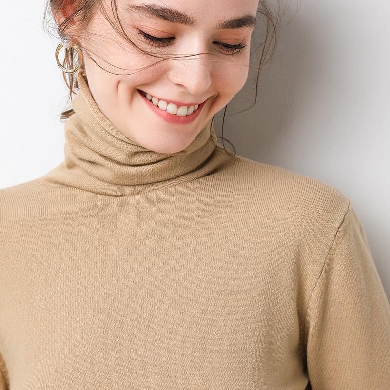 2024 Autumn/Winter Women's Korean Style Slim Fit Knitted Sweater with Pile Collar