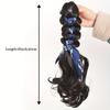 Synthetisches Langes Gewelltes Pferdeschwanz-Haarteil Band-Klammer-Clip Pferdeschwanz für Frauen Hitzebeständiger Pony-Tail-Clip Kunsthaar