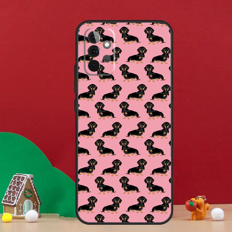 Cute Dachshund Sausage Dog Case For Samsung Galaxy A36 A56 A06 A13 A53 A32 A12 A22 A52 A35 A17 A16 A55 A15 A54 A34 A14
