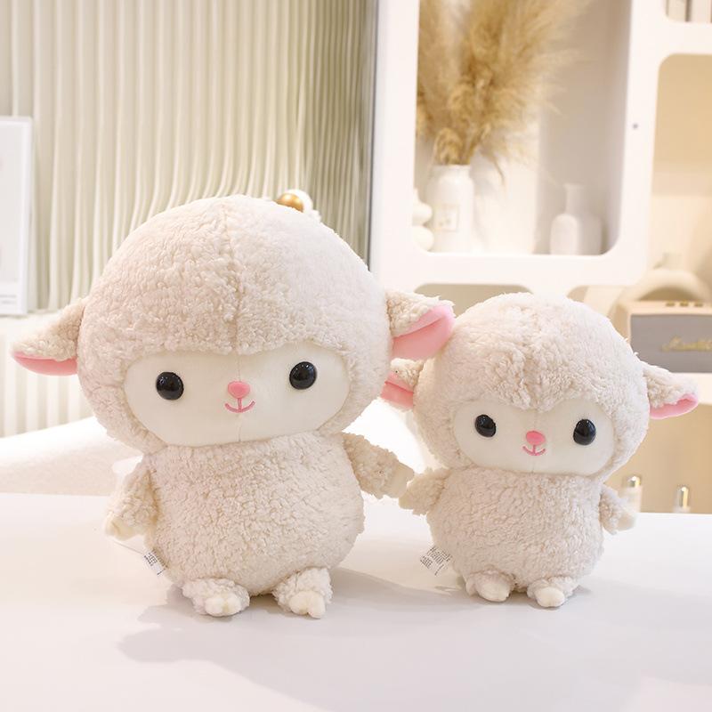 Păpușă Oăie Mică Jucărie de Pluș Drăguță Păpușă de Dormit Pernă Super Moale Cadou de Ziua de Naștere Păpușă