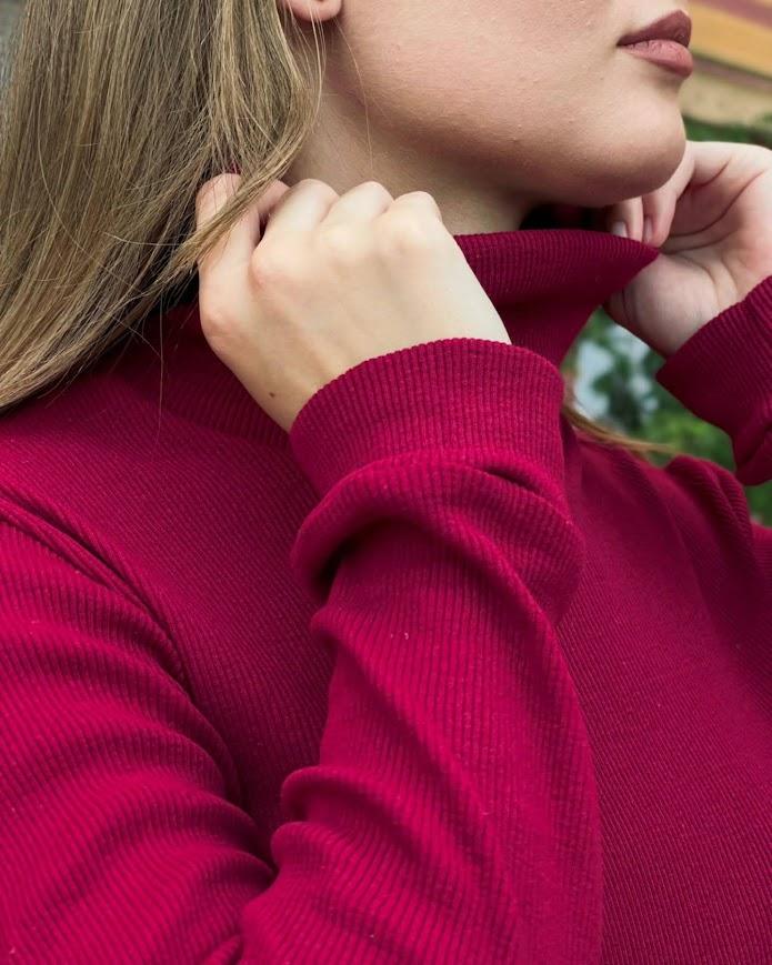 Turtleneck – Women's Ribbed Long Sleeve Any Season, 8047-019-of HC