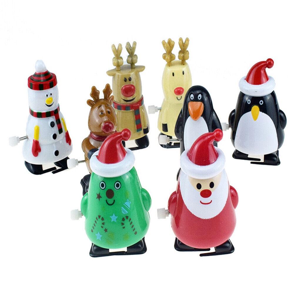 Exquisite Santa Clockwork Wind Up Toys For Kids Christmas Party Bag Stocking Fillers