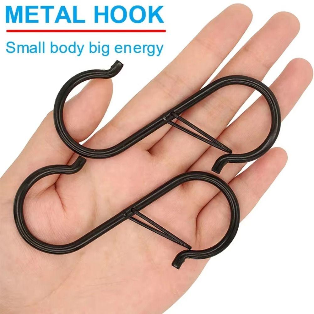 10Pcs Windproof Kitchen Pot Rack Hooks S-Shape Windproof S-Type Hook Bathroom Accessories