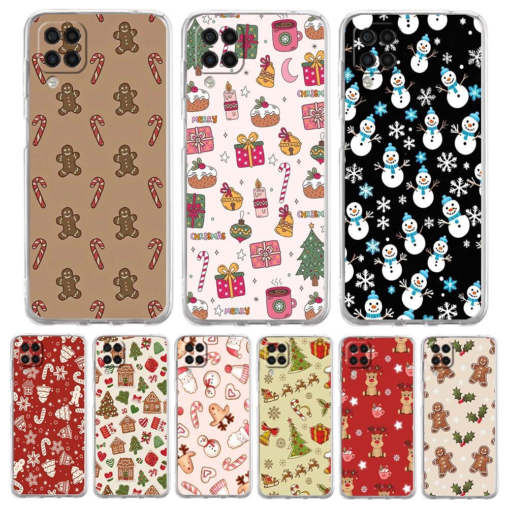 Phone Case For Samsung Galaxy A13 A33 A35 A55 A73 A53 A23 A51 A71 A21S A72 A31 A41 A05s A03S A15 A25 5G Cover Cartoon Christmas