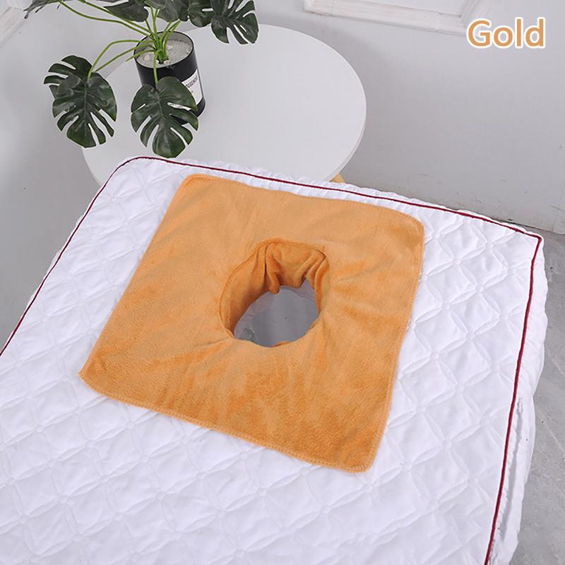 

1pcs 35*35 Cm 40x80cm Thickened Beauty SPA Massage Table Planking Face Towel With Hole Bed Bandana Headrest Pads