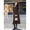 Moka'na French Hepburn Style Long Sleeve Women's Coat