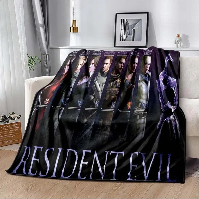 D Resident Evil Gamer Blanket Soft Cozy Throw for Living Room Bedroom Travel Perfect Child Birthday Gift