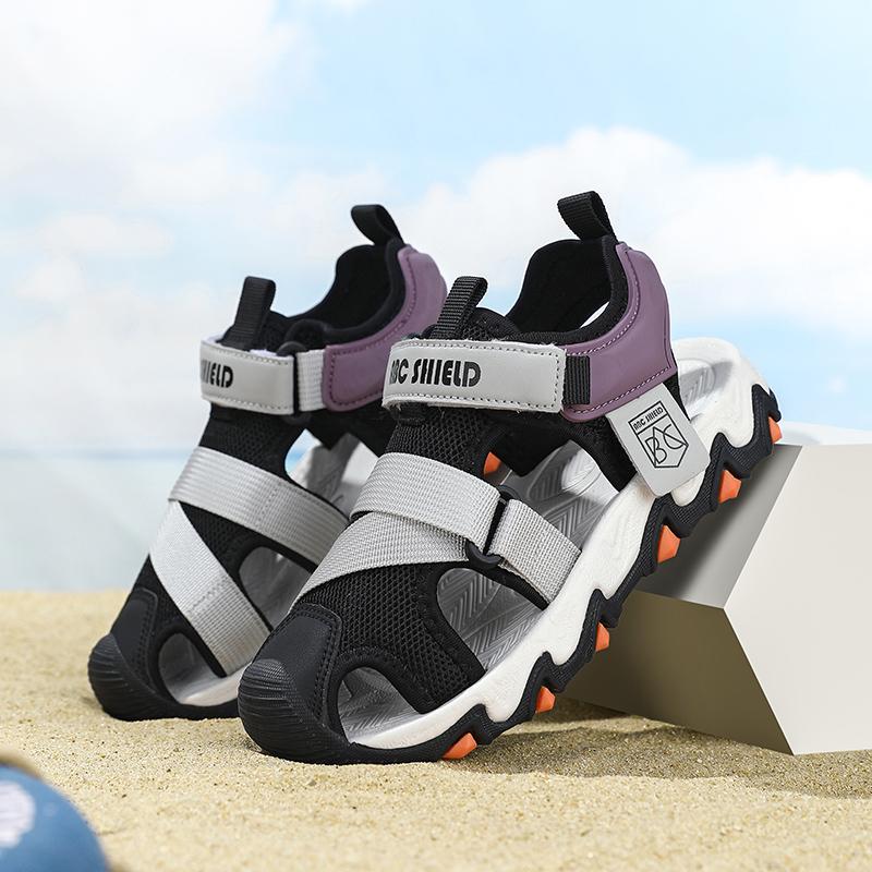 28-39 Summer Kids Closed Toe Collision Prevention Girls Sandals Sports Shoes Boys Sandals Flip-Flops
